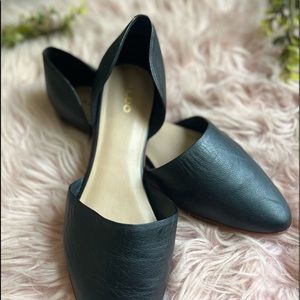 Aldo black loafers flats